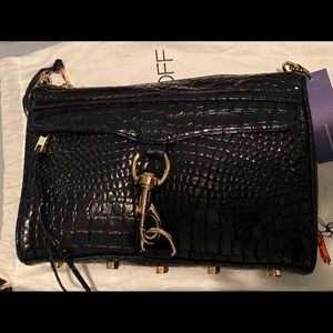 Rebecca Minkoff MAC Navy Croc